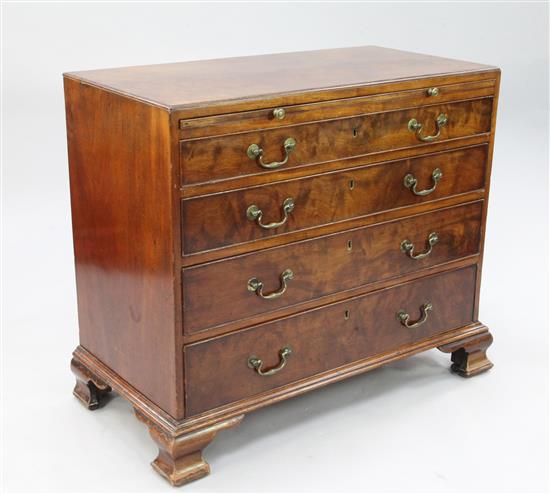 A George III mahogany chest, W.3ft